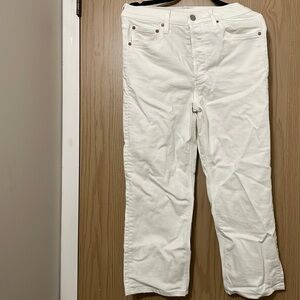 Aritzia denim forum arlo jeans in Cream white color size 27